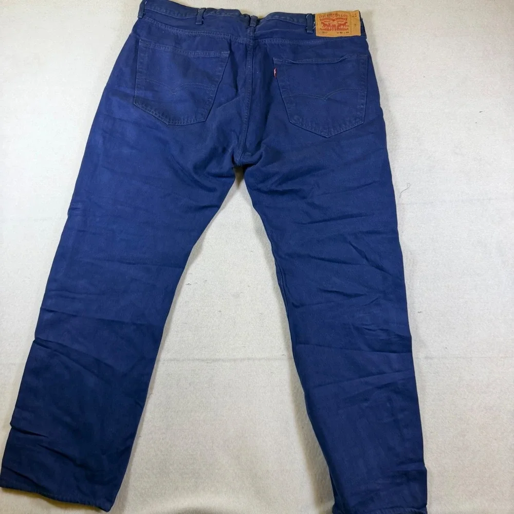 Levis 501 Original Fit Jeans Mens 40x30 Cobalt Blue Straight Leg Button Fly 501-